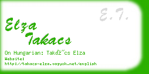 elza takacs business card